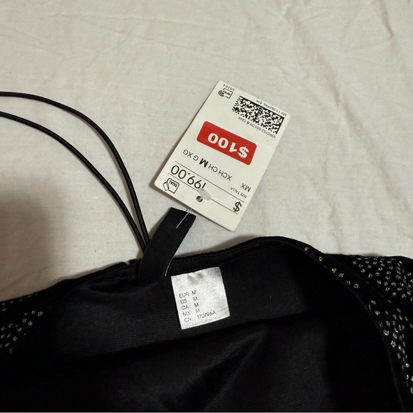 Elegant Black and Silver Women's Dress - Picture 5 of 6